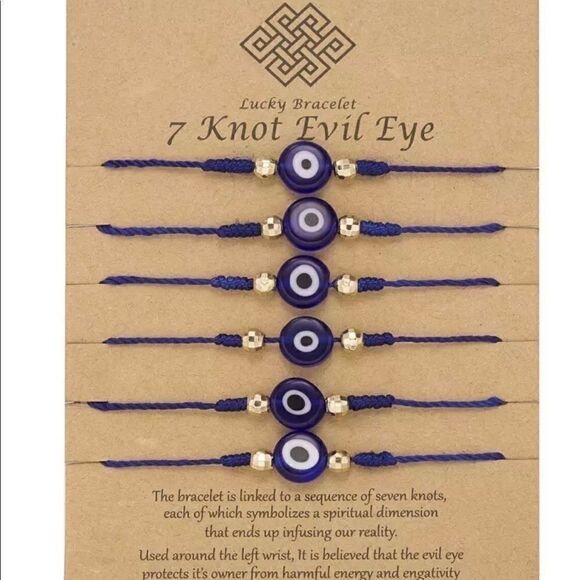 Bracelets Nazar 🧿 Blue Black Red with poly mailer - Picture 4 of 13